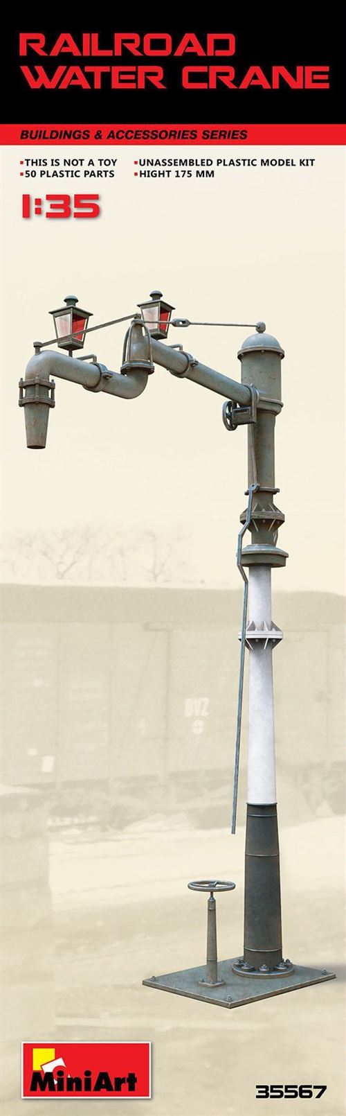 Caesar Miniatures Railroad Water Crane - 1:35E - Miniart