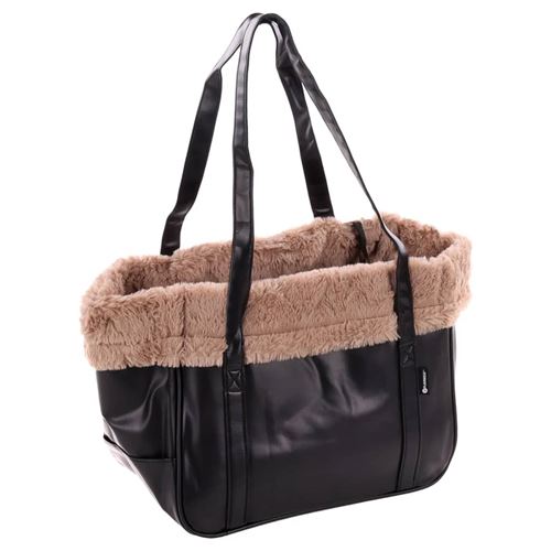 Comparer les prix de FLAMINGO Sac de transport pour chien Armando 36x22x29 cm Noir