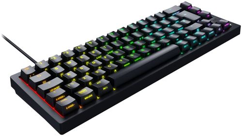 CHERRY XTRFY K5V2 - Clavier - 65% - compact - rétroéclairage - USB - QWERTZ - Allemand - commutateur : CHERRY MX2A Red - noir