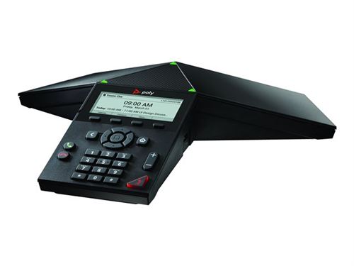 Poly Trio 8300 - Téléphone VoIP de conférence - avec Interface Bluetooth - (conférence) à trois capacité d appel - SIP, SRTP, SDP - 3 lignes - noir