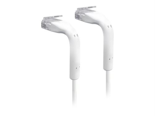 Ubiquiti UniFi - Verbindingskabel - RJ-45 (M) naar RJ-45 (M) - 3 m - 3 mm - CAT 6 - afgeschermd - wit