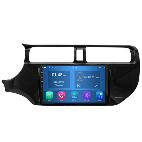 Autoradio RoverOne® Bluetooth CarPlay Android Auto Navigation 4Go RAM 64Go ROM pour Kia RIO 4 K3 2011-2015
