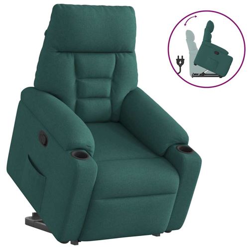 Non Communiqué Vert Fauteuil Inclinable Foncé Tissu