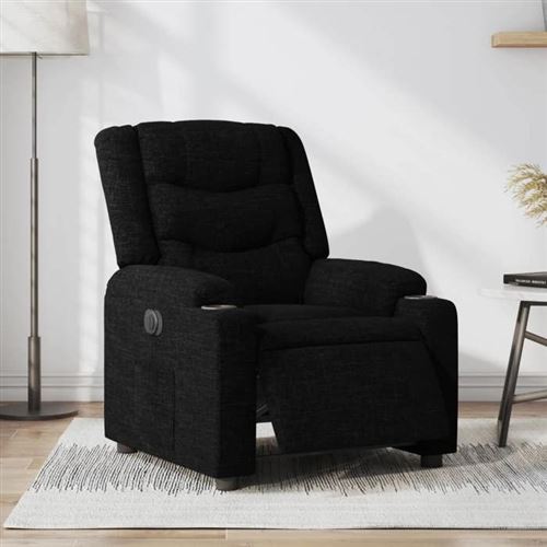 Non Communiqué Noir Vidaxl Fauteuil Réglable Électrique Tissu