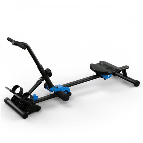 Rameur Pliant Capital Sports pour la maison avec résistance magnétique écran LCD 8 niveaux Noir