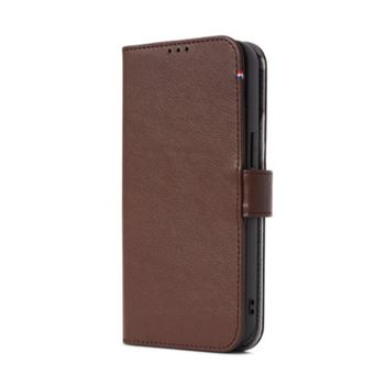 Étui pour iPhone 13 Pro Folio Wallet Détachable Compatible MagSafe en Cuir Decoded Marron - 1