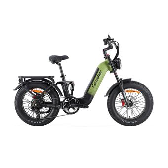 Cyrusher Kommoda 3.0 Vélo électrique, Vert, 110km d’autonomie, 25KM/H de vitesse maximale, Moteur 250W, Batterie 48V20AH - 1
