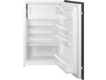 Refrigerateur integrable 1 porte, 124 L dont refrigerateur 110 L et congelateur **** 14 L, froid statique, bac a legumes, eclairage LED, niche 88 cm, classe F