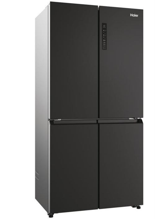 Réfrigérateur Multiportes Cube Clim Haier Hcr3818Enpt Noir Mat