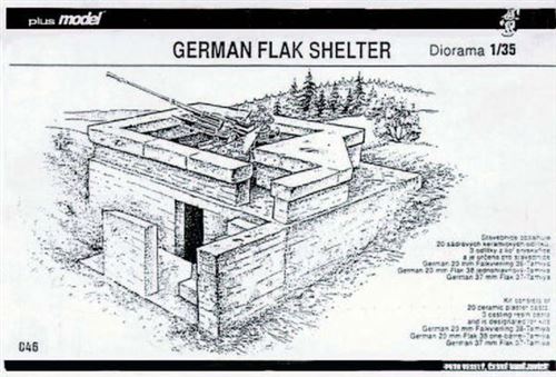 Deutscher Flak Bunker Ww Ii - 1:35e - Plus Model
