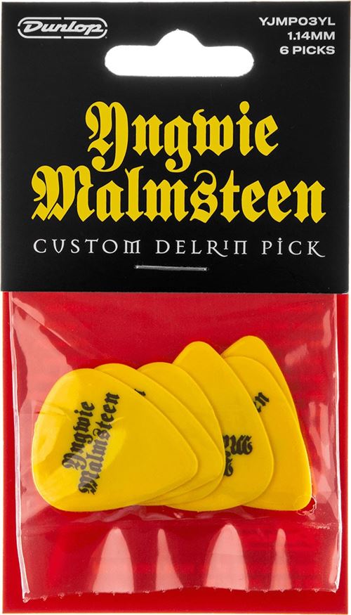 Non Communiqué Jim Dunlop Mediator Signature Yngwie Malmsteen Delrin 1,14Mm Sachet De 6 Médiators