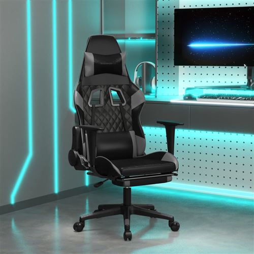 Vidaxl Noir/Gris Chaise De Jeu - Image 3
