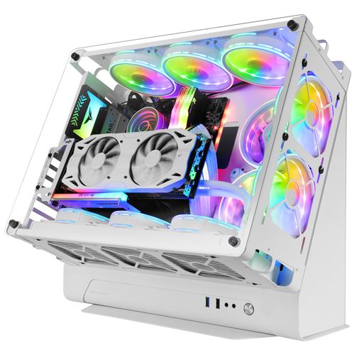 Mars Gaming MCB, Caja PC Gaming Custom ATX XL, Edición Custom Premium, Hasta 10 Ventiladores, Soporte Total Refrigeración Líquida, Estructura Modular Doble Cámara, Torre PC Negro o Blanco