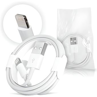 Chargeur pour iPhone 8/8 Plus/ 7/7 Plus/ 6/ 6S/ X/XR/XS/XS Max/SE 2020, 10,  11, 12, Airpods, iPad,5V 1A Adaptateur Secteur USB Prise avec Câble pour  Apple : : High-Tech