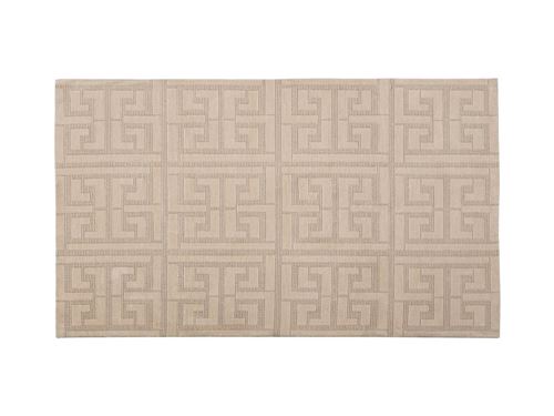 Tapis tissé jacquard effet fait main AKIL - 160 x 230 cm - Beige