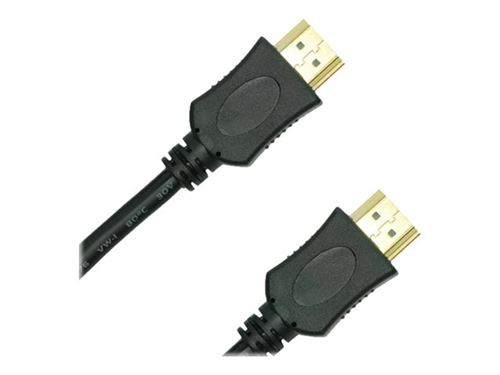 Jou Jye Computer AVC 200 - Câble HDMI avec Ethernet - HDMI mâle pour HDMI mâle - 10 m - paire torsadée à triple blindage - noir