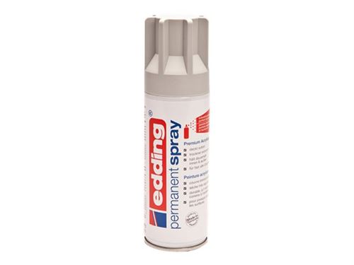 edding Premium 5200 - Peinture en spray - peinture acrylique - gris clair - mat - 200 ml