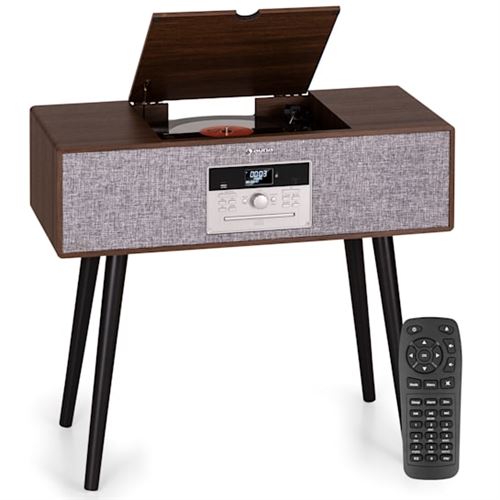 Chaîne Stéréo - Auna Julie Ann - Platine Vinyle - Cd Bt Usb Dab+/Fm Aux-In