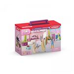 Figurine Schleich Cheval à Coiffer Kim & Caramelo - N°42585, Occasion, PVC