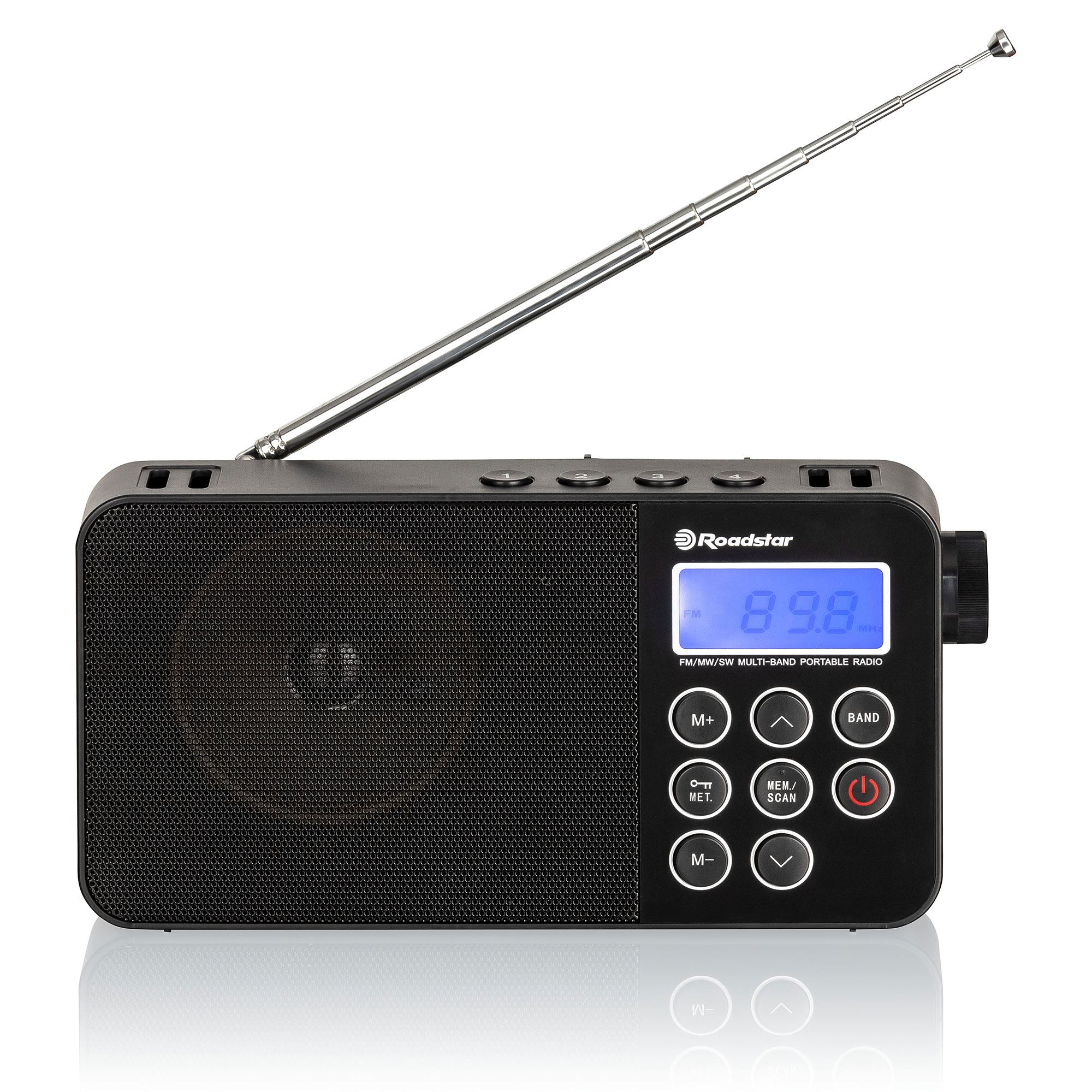 Petite Radio Portable, AM/FM/SW Radio Rechargeable avec Haut-Parleur