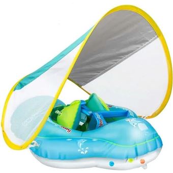 Flotteur de piscine pour bébé avec auvent bouée gonflable parasol