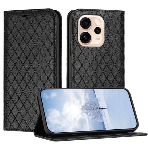 Coque pour OPPO Reno 15 5G Etui Portefeuille Mince PU Cuir Protection Porte Carte Rabat Clapet Flip Étui Housse ZURSANA Noir