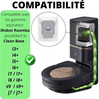 Sac aspirateur pour iRobot Roomba j7+/j7/s9+/s9//i8+/i8/i7+/i7/i6