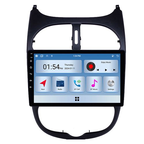 Autoradio RoverOne® Bluetooth CarPlay 2 Din 6Go RAM 128Go ROM pour Peugeot 206 1998-2012