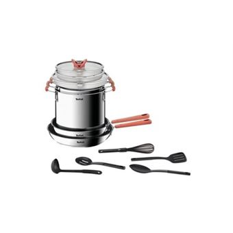 Set de poêles et casseroles Tefal Essential B3099002 8 pièces Noir - Achat  & prix