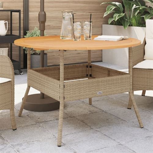 Vidaxl Beige Table De Jardin - Image 2