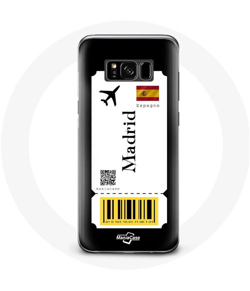 Coque pour Samsung Galaxy S8 Billet d'avion Madrid Espagne Maniacase