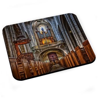 Tapis de souris Paris eglise cathedrale orgue batiment moyen age - 1