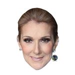 IMPRESSION DIRECT Masque en carton 2D Celine Dion - Chanteuse - Taille A4
