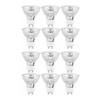 Luminea : 12 spots LED GU10 - 300 lm - Blanc chaud - 1