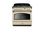 PIANO DE CUISSON CLASSIC FX TAB GAZ 90 CMCREME LAITON