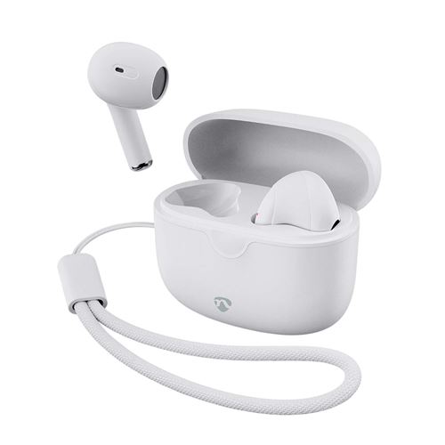 Non Communiqué Blanc Écouteurs Sans Fil Bluetooth Intra-Auriculaire Avec Dragonne Modèle Hpbt2400 Nedis