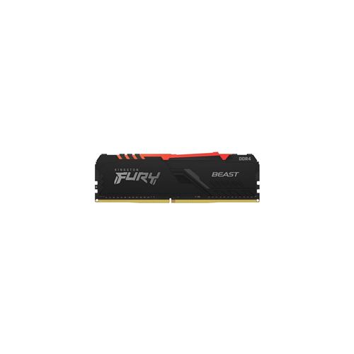 KINGSTON - Mémoire RAM FURY Beast RGB 8 Go DDR4 3200 MHz