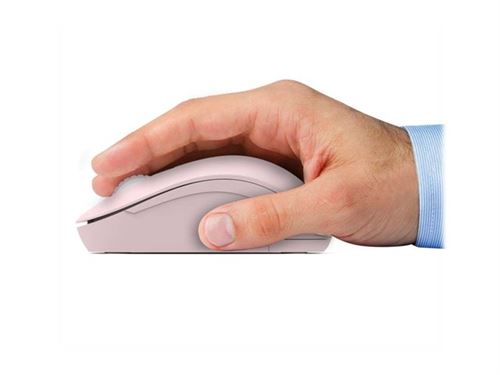 PORT Connect Collection - Souris - droitiers et gauchers - optique - 3 boutons - sans fil - 2.4 GHz - récepteur sans-fil USB/USB-C - rosé