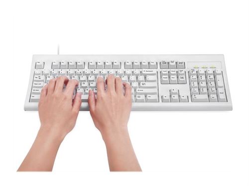 Perixx PERIBOARD-106 - Clavier - USB - QWERTZ - Allemand - blanc