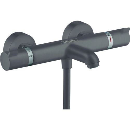 Mitigeur bain douche thermostatique HANSGROHE Ecostat Comfort noir chromé brossé