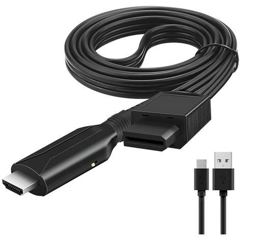 Câble Hdmi pour Nintendo Wii Wii U - Câble Adaptateur Convertisseur Wii vers HDMI Full HD 1080P - HDTV, Plug and Play, Compatible avec Wii, Aucun Câble Supplémentaire Requis - Straße Game ®