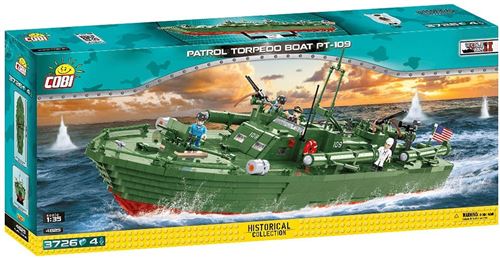 Cobi 4825 - Bateau de Patrouille Torpedo PT-109 Collector (Jeu de Construction)