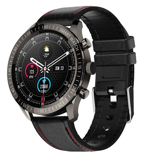 RUMOCOVO Montre intelligente téléphone plein écran tactile Sport Fitness,IP67 étanche Bluetooth connexion,2792 - Noir