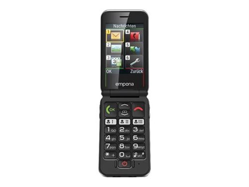 emporiaJOY-LTE - 4G téléphone de service - RAM 64 Go / Mémoire interne 128 Mo - microSD slot - 320 x 240 pixels - rear camera 2 MP - noir