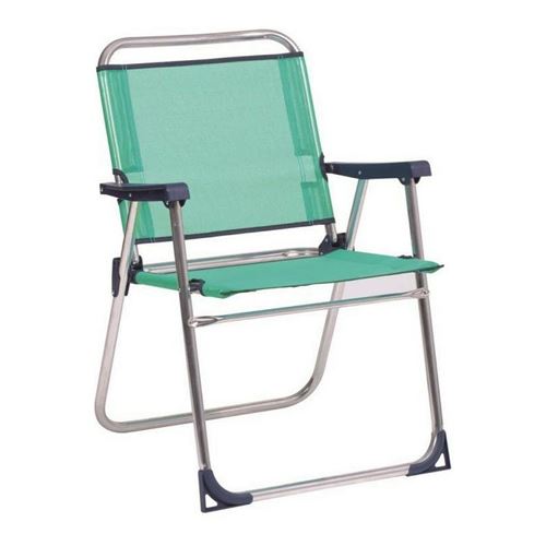 Chaise de Plage Alco 631 ALF/30 Aluminium Fixe Vert 57 x 78 x 57 cm