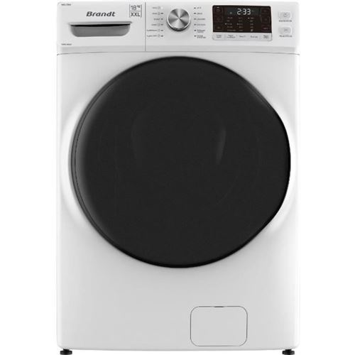 Lave-Linge Hublot Brandt Wfb218Qw - 18 Kg - Induction - L70Cm - 1000 Trs/Min - Blanc