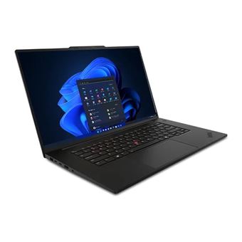 Lenovo ThinkPad P1 Gen 7 21KV - Intel Core Ultra 7 - 155H / jusqu'à 4.8 GHz - Evo - Win 11 Pro - RTX 1000 Ada - 32 Go RAM - 1 To SSD TCG Opal Encryption 2, NVMe, Performance - 16" IPS 2560 x 1600 (WQXGA) @ 165 Hz - Wi-Fi 7, Bluetooth - noir - clavier : S