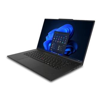 Lenovo ThinkPad P1 Gen 7 21KV - Intel Core Ultra 7 - 155H / jusqu'à 4.8 GHz - Evo - Win 11 Pro - RTX 1000 Ada - 32 Go RAM - 1 To SSD TCG Opal Encryption 2, NVMe, Performance - 16" IPS 2560 x 1600 (WQXGA) @ 165 Hz - Wi-Fi 7, Bluetooth - noir - clavier : S