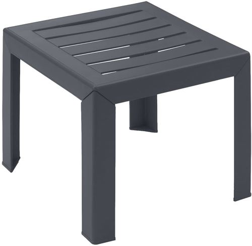 Grosfillex Miami Table, Anthracite, 40 x 40 cm