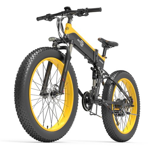 BEZIORX1500 1500W 26 pouces vélo électrique pliant 48V 12.8AH vélo électrique à assistance électrique vélo électrique avec plage d'assistance électrique de 100 km